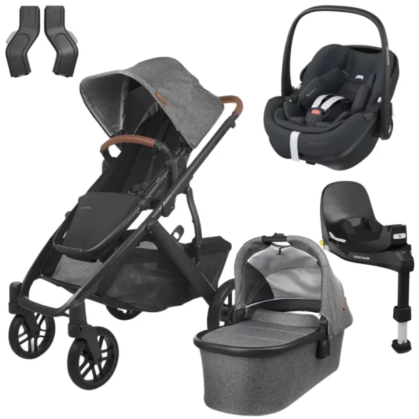 UPPAbaby Vista V2 , Maxi Cosi Pebble 360 Pro & Familyfix 360 Pro Travel System