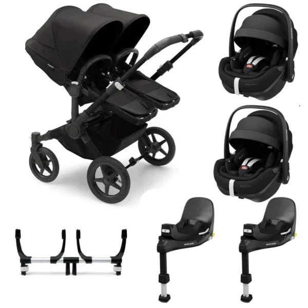 Bugaboo Donkey 5 Twin + Maxi Cosi Pebble 360 Travel System